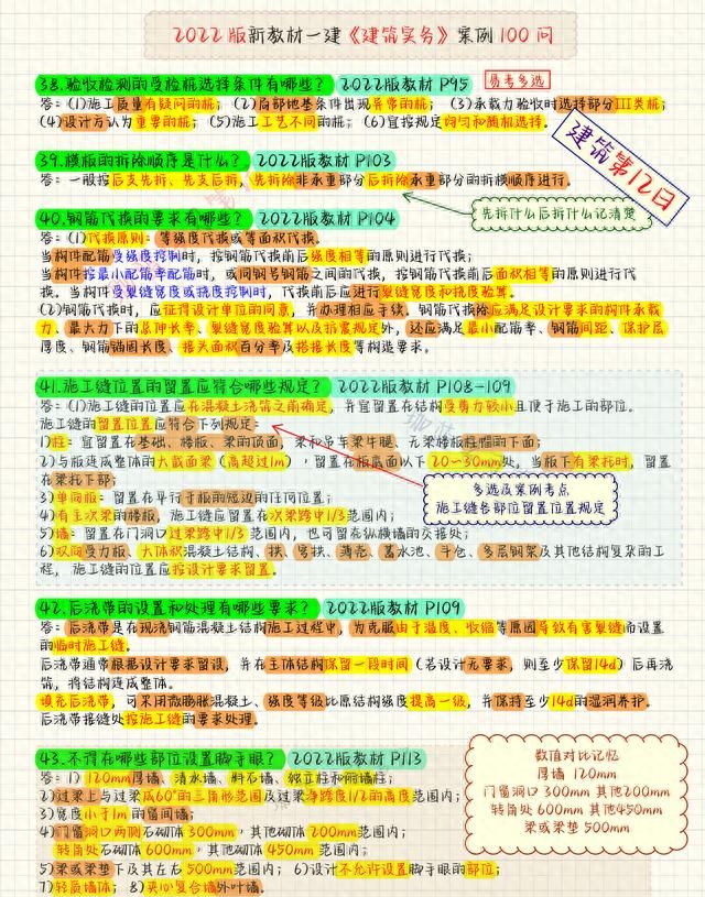 2021年一建建筑实务案例必背图1