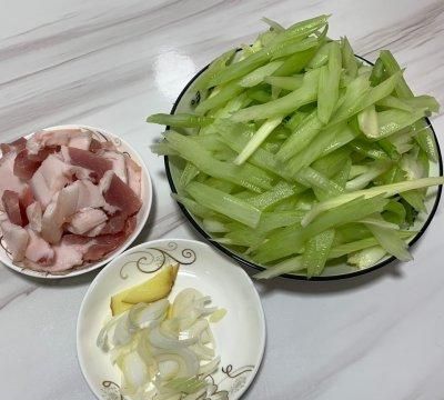 天津肉片炒芹菜的做法图2