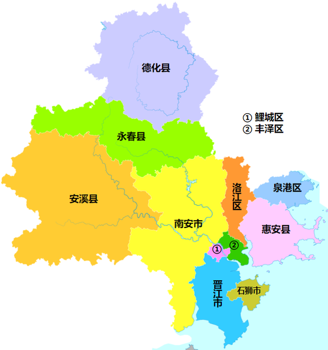 福建省泉州市最新行政区划图1