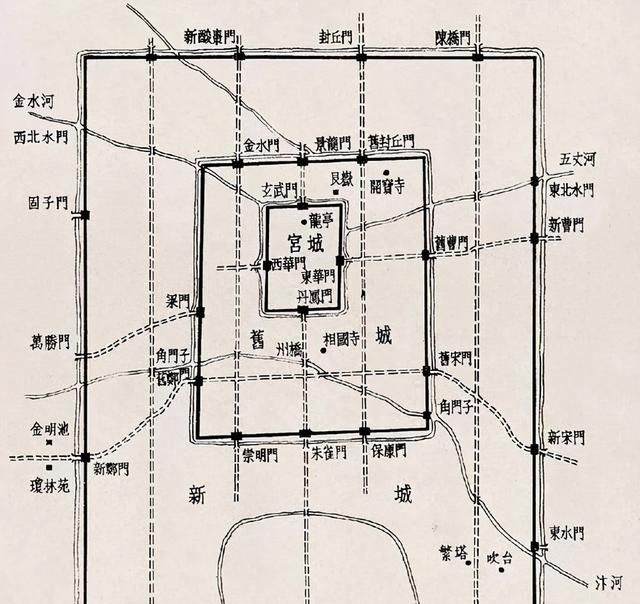 五代时期,开封已取代长安和洛阳,成为北方的政治中心图3