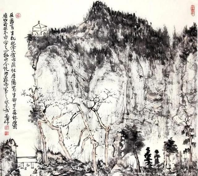 画家汪为胜工作室国展作品(汪为胜山水作品欣赏)图7