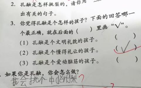 孔融让梨从中学到了什么