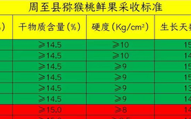 如何确定猕猴桃的采收时期和成熟期