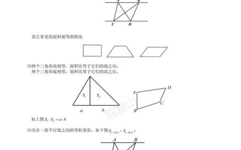 小学奥数几何五大模型