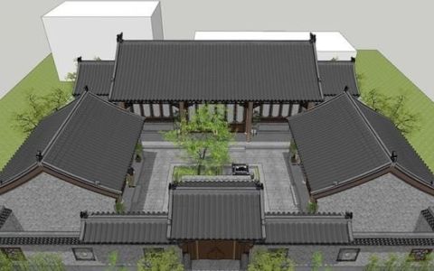 三合院自建房设计图(最美三合院别墅)