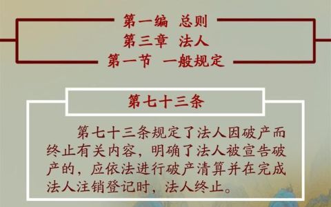 民法典破产清算对法人的影响