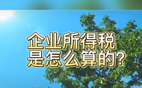 企业所得税计算方法举例通俗易懂