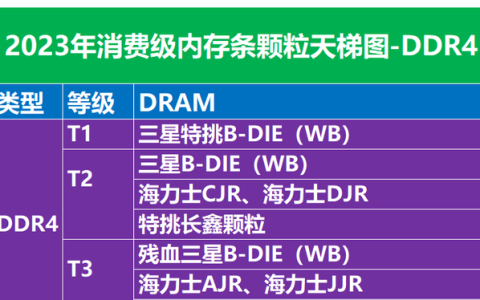 2021内存颗粒天梯图(2019年ddr4内存条哪个牌子的质量好)