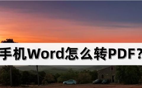 手机word怎么转pdf?轻松完成文档转换操作