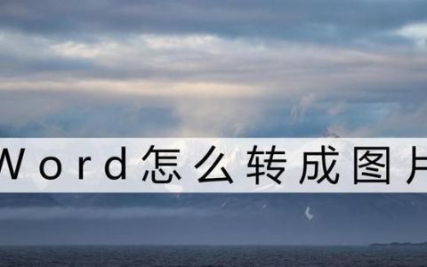 word怎么快速的转换图片格式