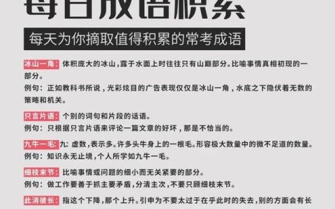 省考公考成语积累(备战22省考公考成语每日积累)