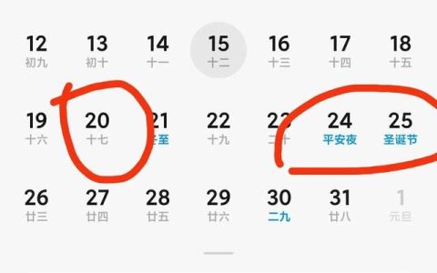 打开手机的日历功能你会发现有很大的问题吗