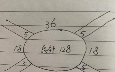 从上往下插肩袖毛衣编织