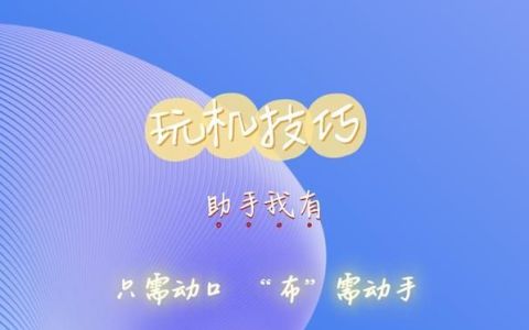 助手我有，只需动口，“布”需动手