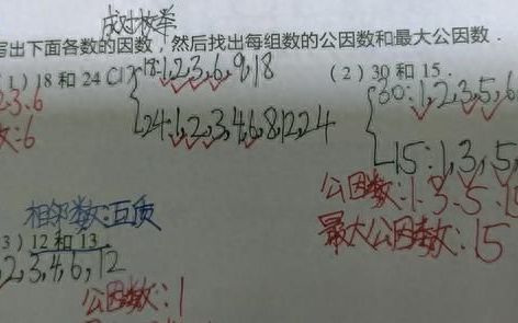 小学最大公因数怎么算,小学生快速找最大公因数